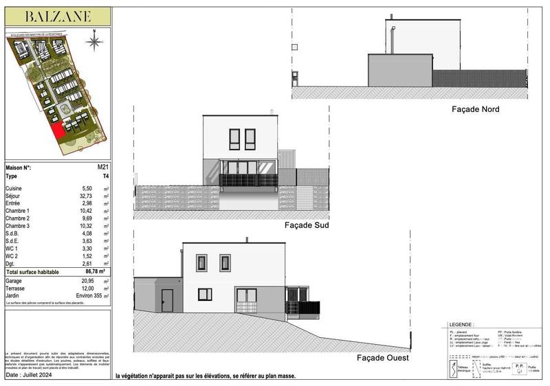 Maison - 87 m² - 4 pièces