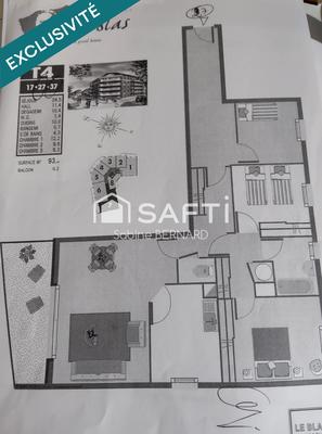 Appartement - 93 m² - 4 pièces