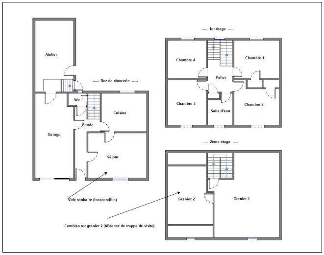 Maison - 85 m² - 7 pièces
