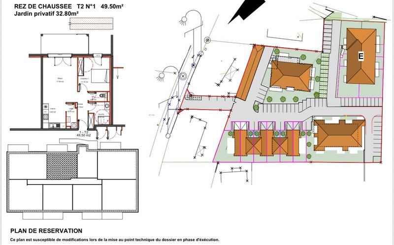 Appartement - 50 m² - 2 pièces
