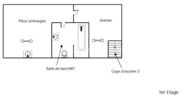 Maison ancienne - 70 m² - 4 pièces