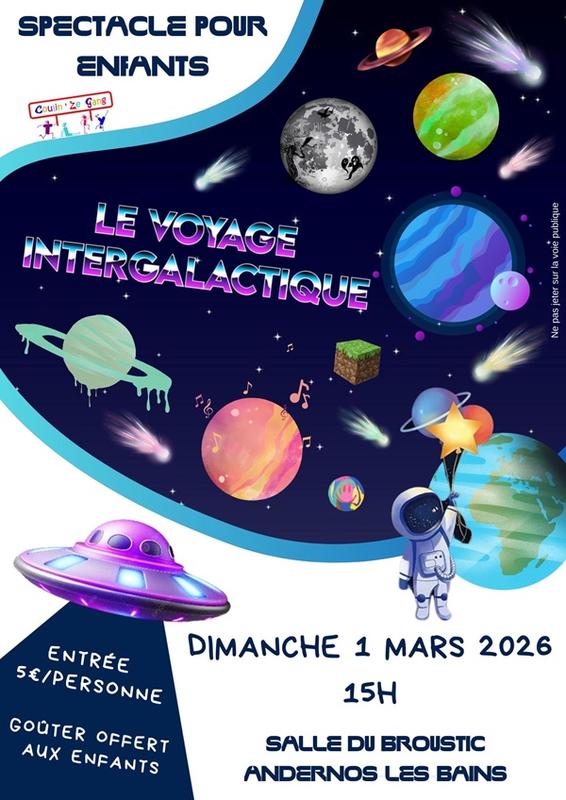Spectacle  Coulin'Ze Gang "Le voyage intergalactique !"