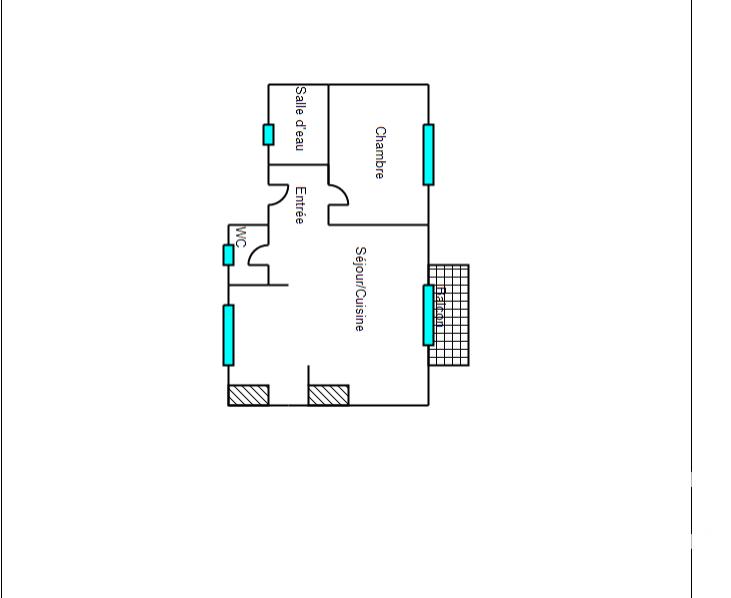 Appartement - 40 m² - 2 pièces