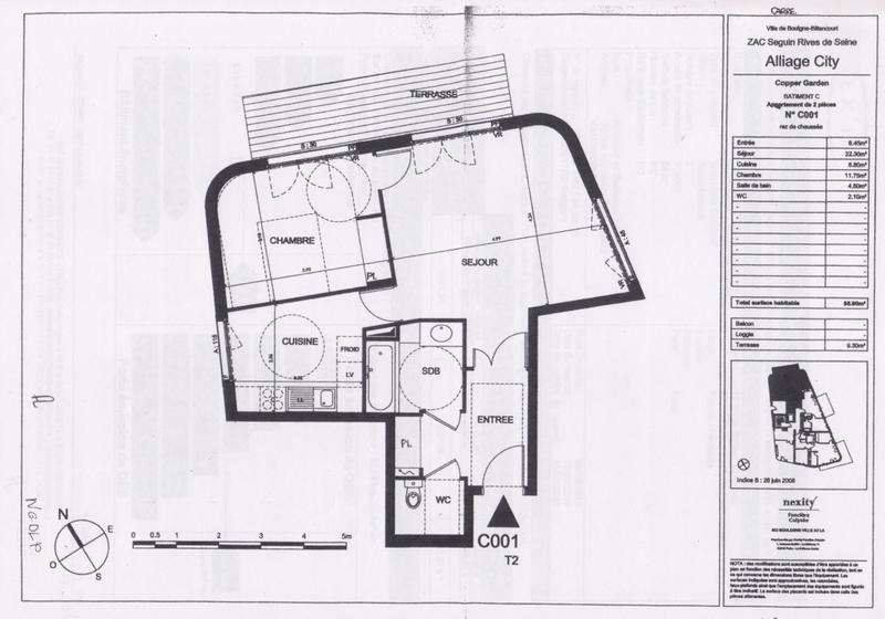 Appartement - 56 m² - 2 pièces