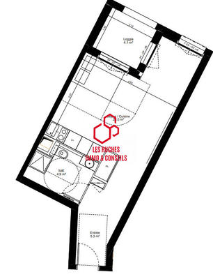 Appartement - 34 m² - 1 pièce