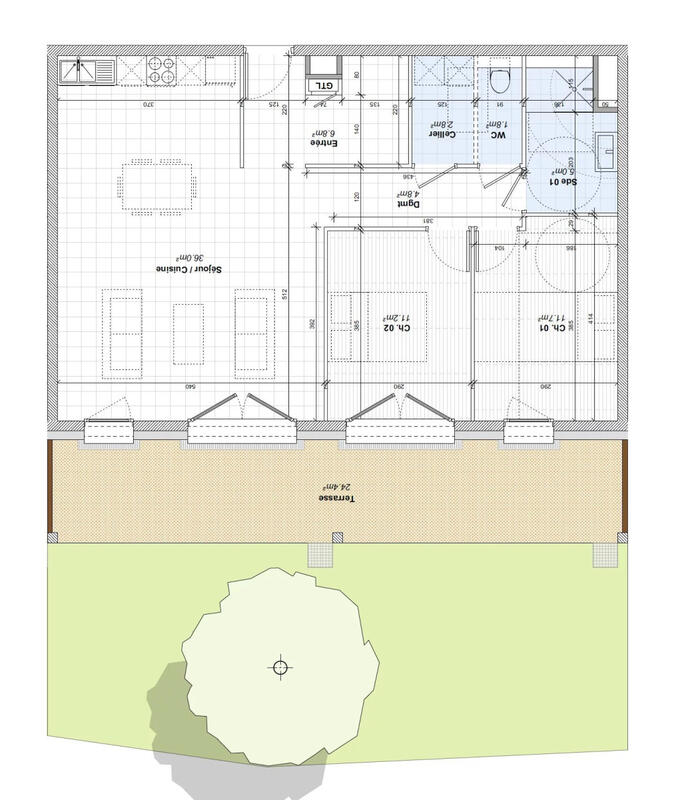 Appartement - 79 m² - 3 pièces
