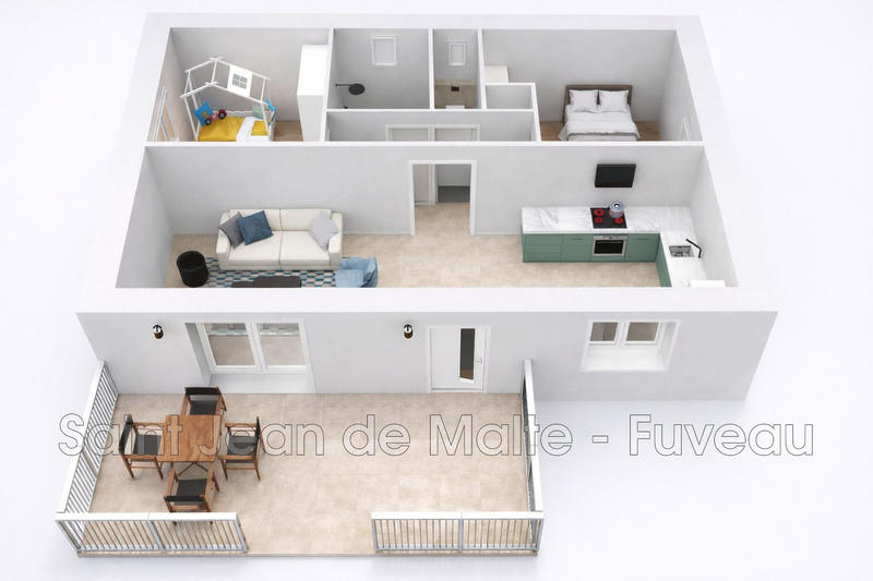 Appartement - 60 m² - 3 pièces