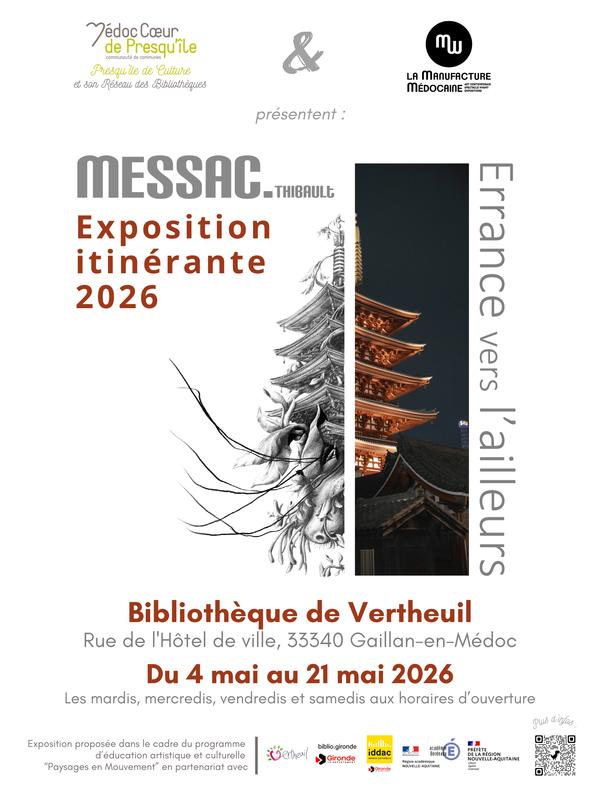 Exposition itinérante "Errance vers l'ailleurs" de Thibault Messac