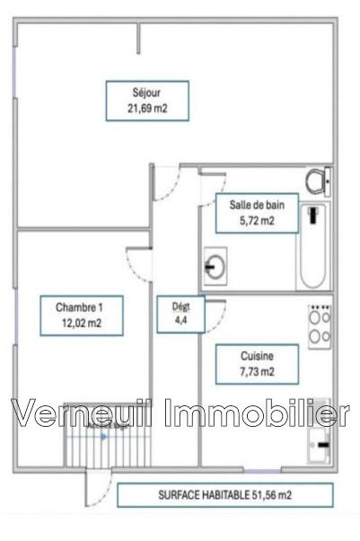 Appartement - 52 m² - 2 pièces