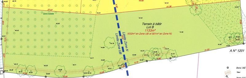 Terrain - 1 133 m²