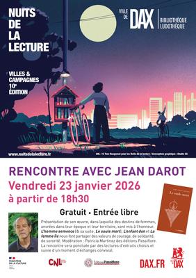 Rencontre avec Jean Darot - Nuits de la lecture