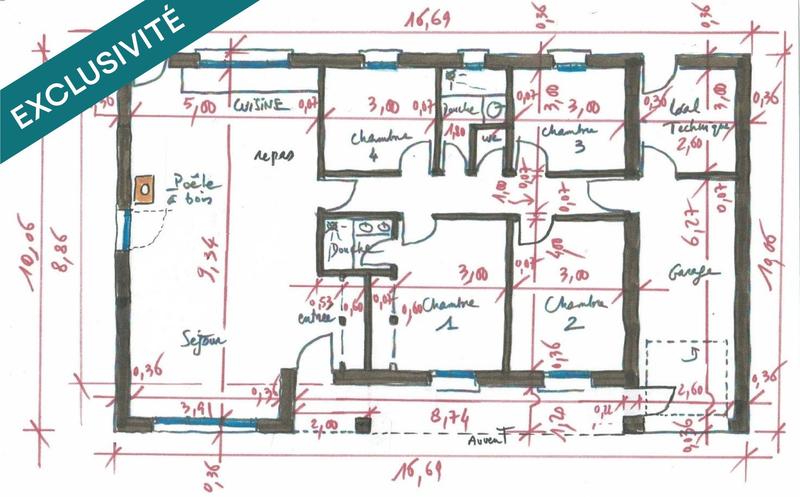 Maison - 111 m² - 5 pièces