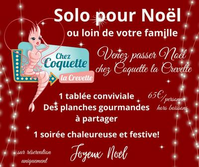 Réveillon de Noël chez Coquette la Crevette