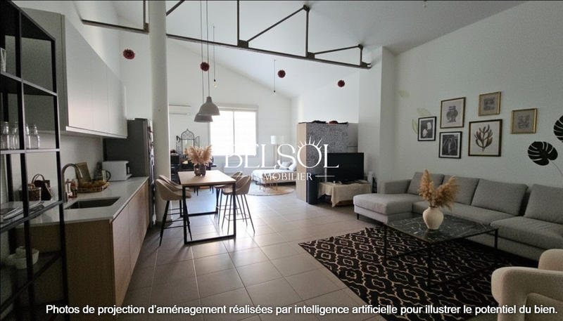 Loft - 93 m² - 3 pièces