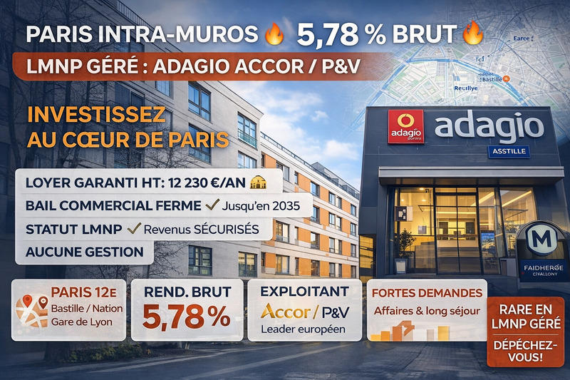 Appartement - 25 m² - 1 pièce