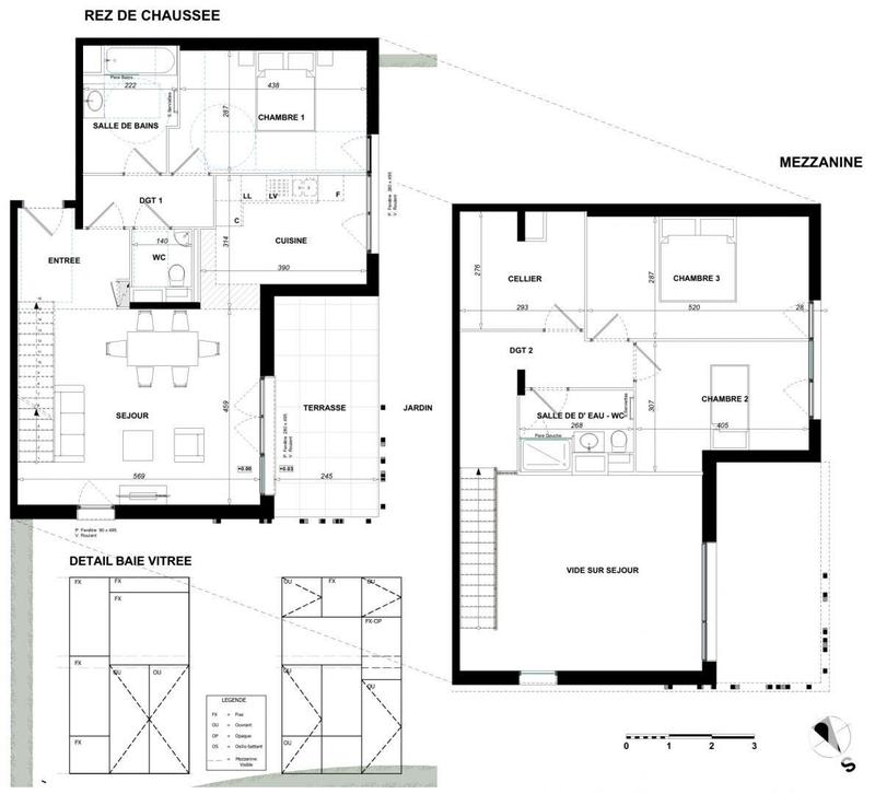 Appartement - 109 m² - 3 pièces