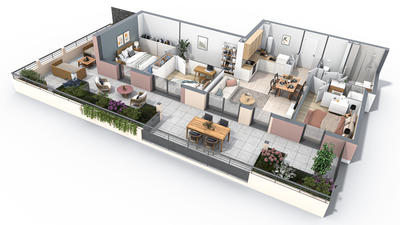 Appartement - 82 m² - 4 pièces