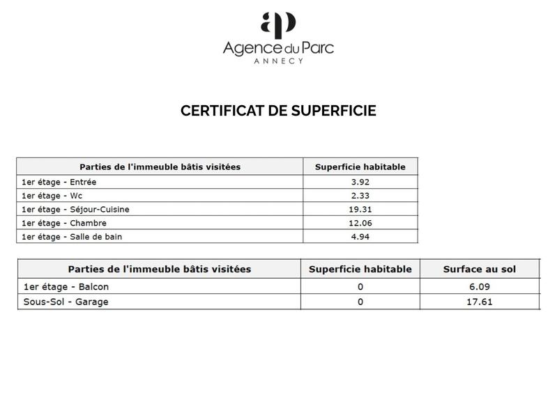 Appartement - 43 m² - 2 pièces