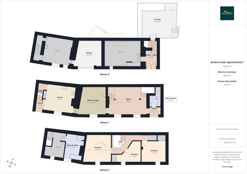 Maison de village - 147 m² - 6 pièces