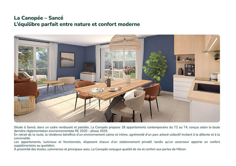 Appartement - 65 m² - 3 pièces