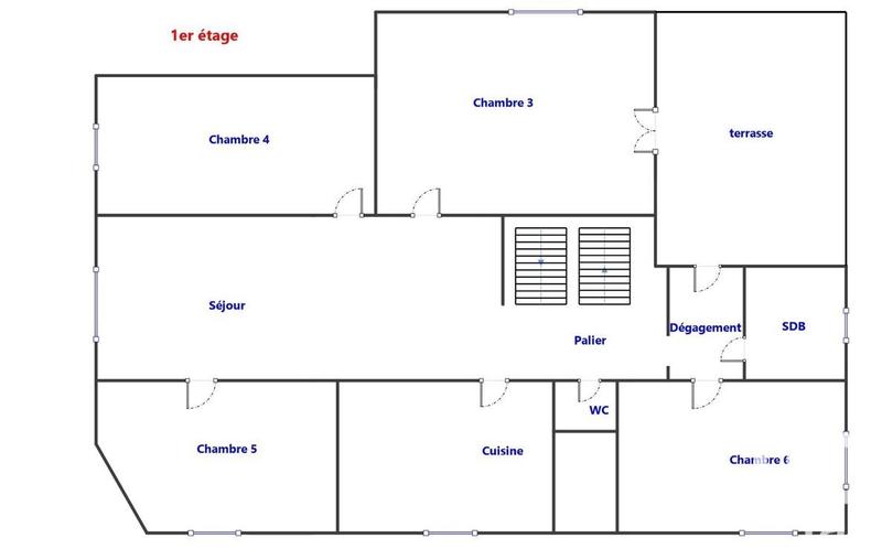 Duplex - 220 m² - 6 pièces