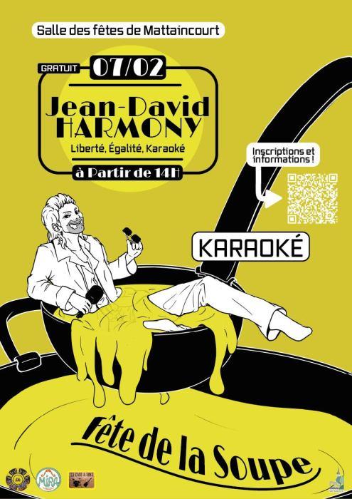 Fête de la soupe et karaoké avec Jean-David Harmony