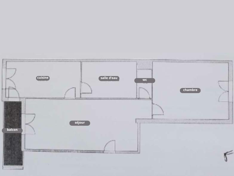 Appartement - 35 m² - 2 pièces