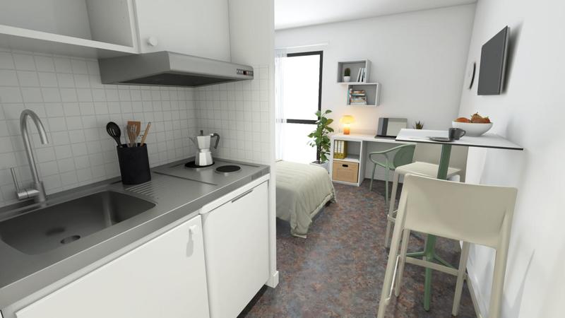 Studio - 18 m² - 1 pièce