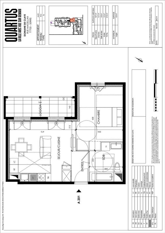 Appartement - 42 m² - 2 pièces