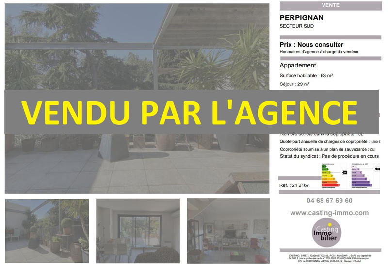 Appartement - 63 m² - 3 pièces