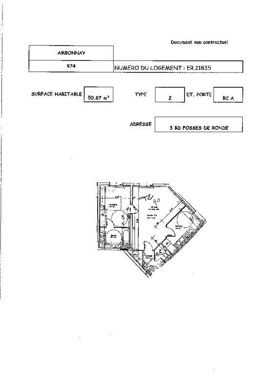 Appartement - 50 m² - 2 pièces