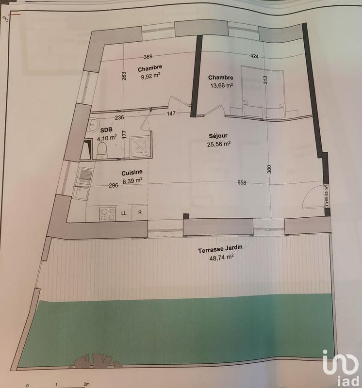 Appartement - 60 m² - 3 pièces