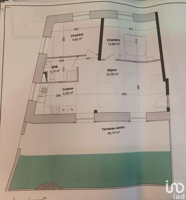 Appartement - 60 m² - 3 pièces