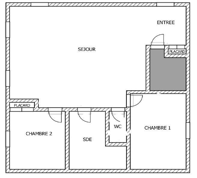 Appartement - 72 m² - 3 pièces