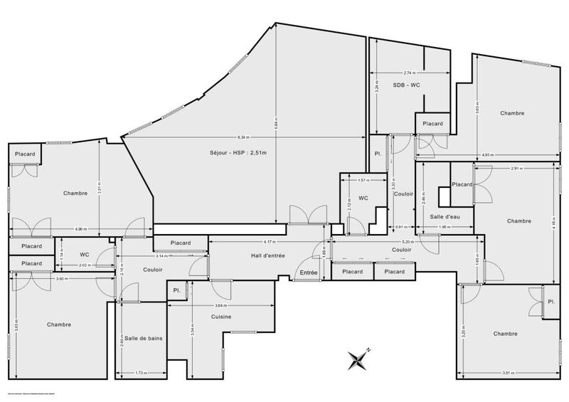 Appartement - 157 m² - 6 pièces