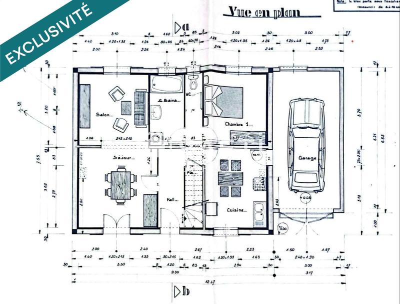 Maison - 107 m² - 5 pièces