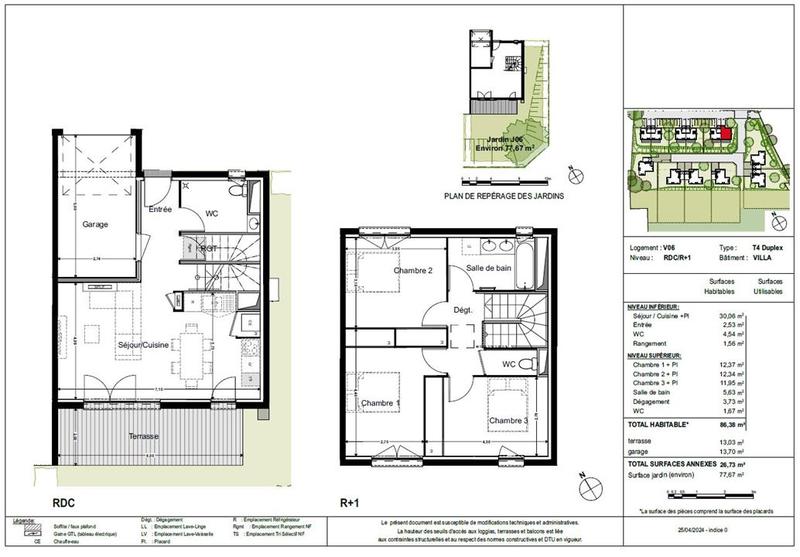 Maison traditionnelle - 86 m² - 4 pièces