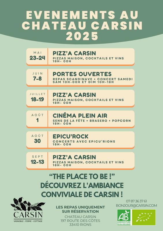 Concert les Epicu'Rock au Château Carsin