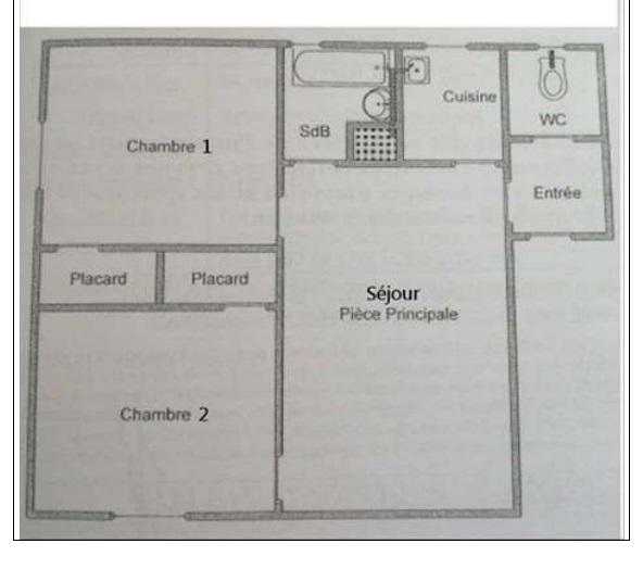 Appartement - 47 m² - 3 pièces