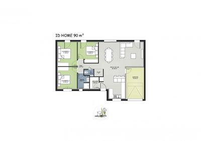 Maison - 90 m² - 5 pièces