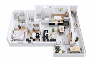 Appartement - 86 m² - 4 pièces