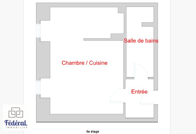 Appartement - 28 m² - 1 pièce