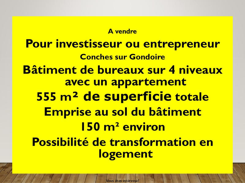 Immeuble - 555 m² - 14 pièces