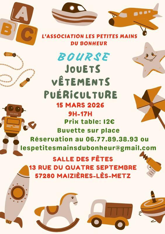 Bourse aux jouets, vêtements et puériculture