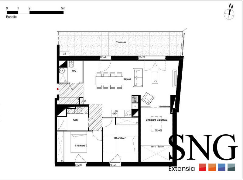 Appartement - 83 m² - 4 pièces