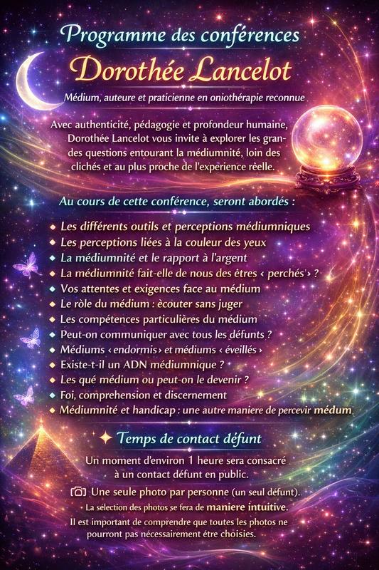 Conférence exceptionnelle dans l’Eure en médiumnité et soins énergétiques