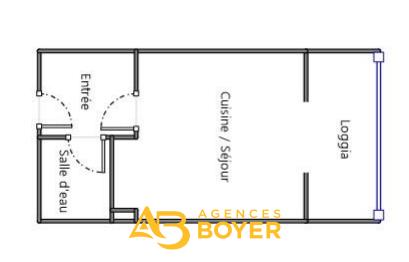 Appartement - 22 m² - 1 pièce