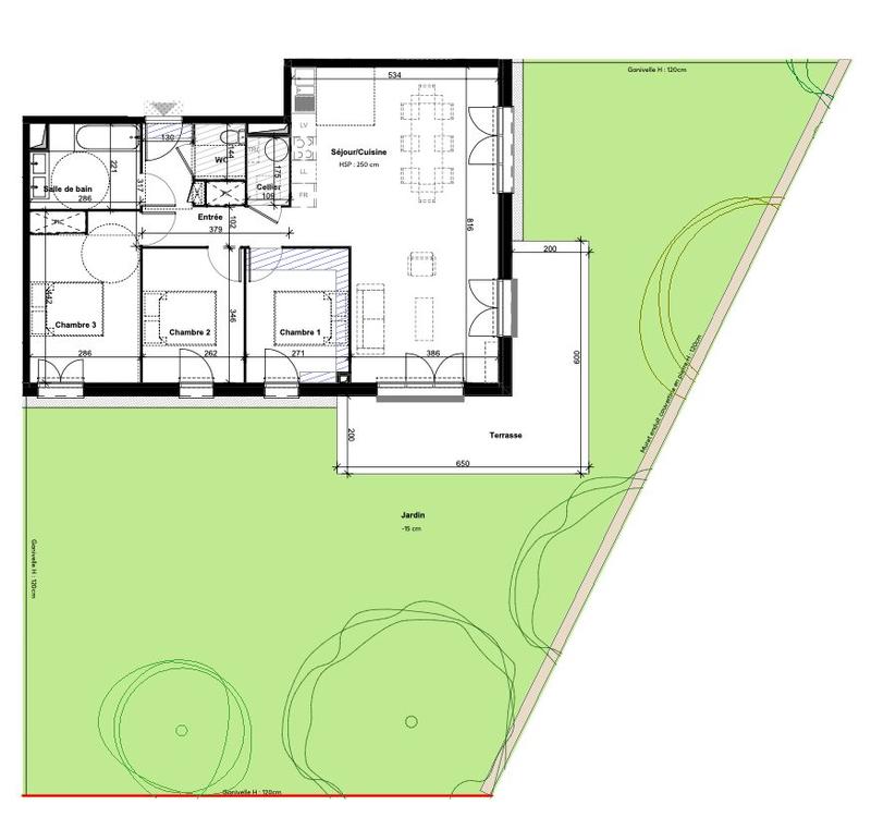 Appartement - 86 m² - 4 pièces