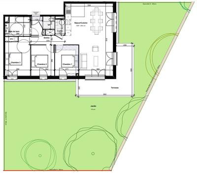 Appartement - 86 m² - 4 pièces