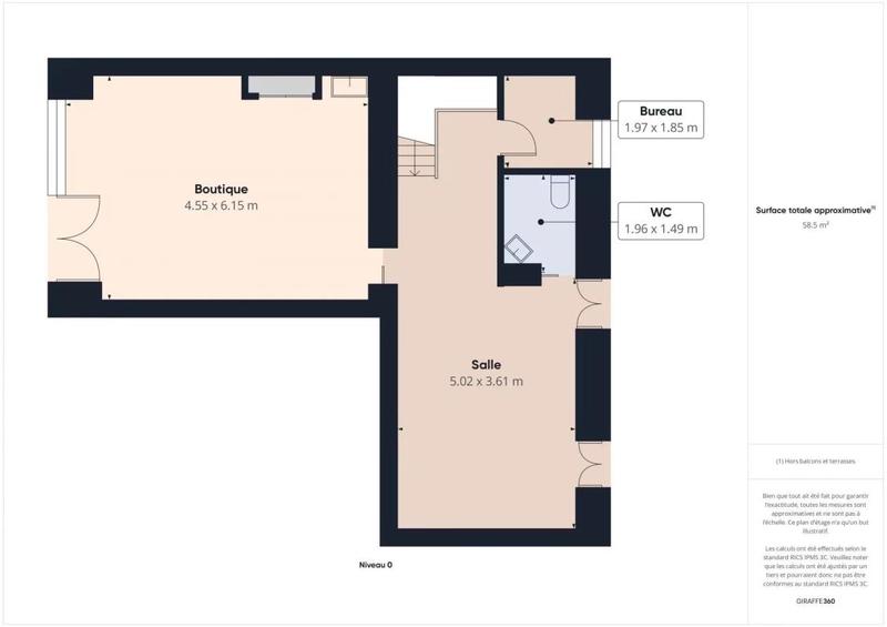 Fonds de commerce - Local commercial - 97 m²